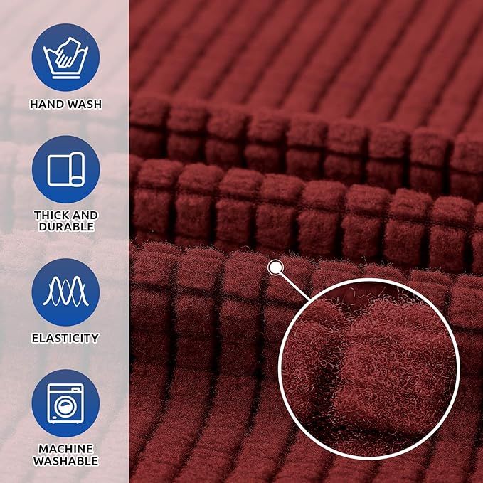 KEKUOU Stretch Single Sofa Slipcover 1 Piece Couch Sofa Cover Furniture - Image 3