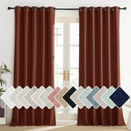 NICETOWN 100% Absolutely Blackout Linen Curtains - Image 2