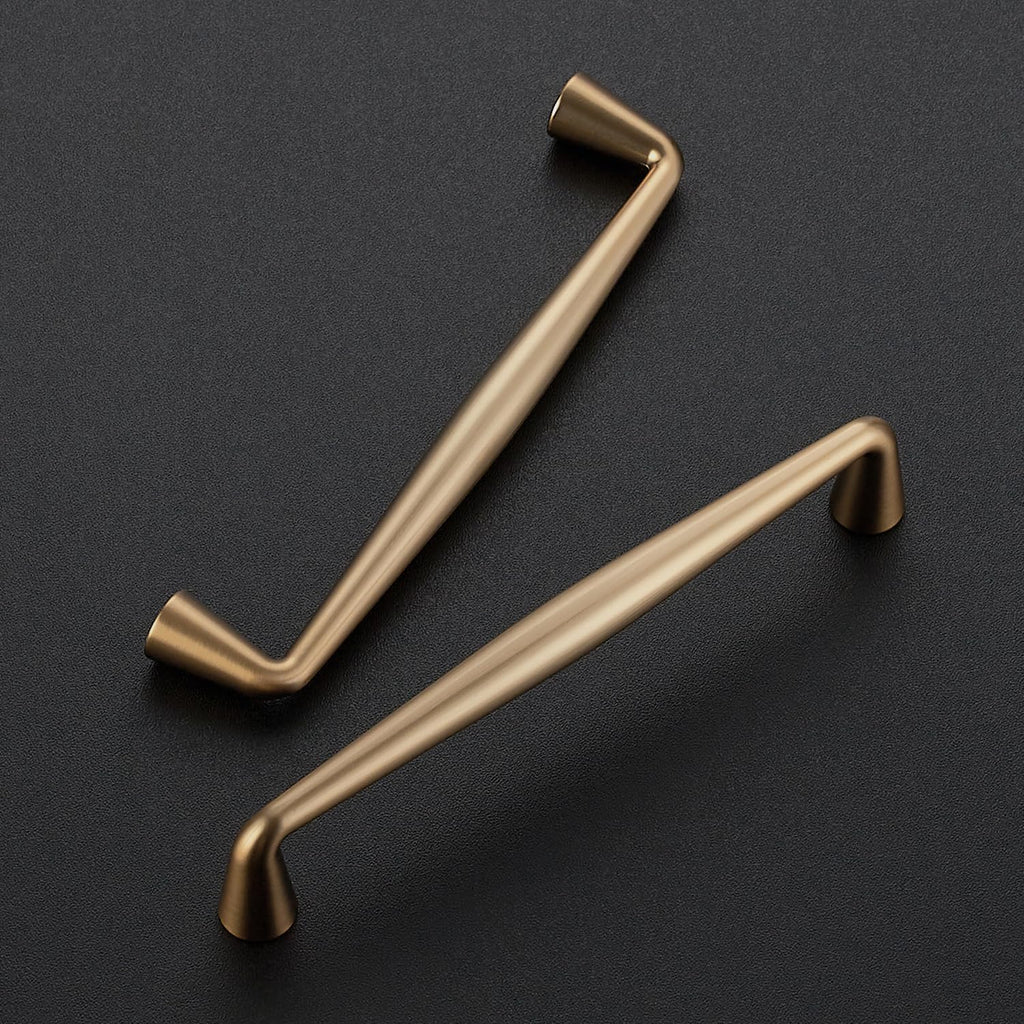 Ravinte Champagne Bronze Cabinet Handles Solid Handles,5 Inch,10 Pack