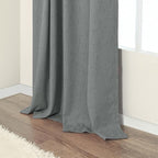 Dark Grey Curtains 108 Inches Long 2 Panels Set - Image 9