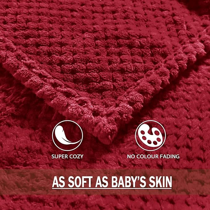 Exclusivo Mezcla Fleece Bed Blanket Twin Size, Super Soft and Warm Blankets - Image 8