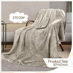 4 Pack Fleece Throw Blankets 50x60 Inches - Image 3