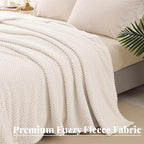 Whale Flotilla Queen Size Fuzzy Fleece Blanket - Image 5