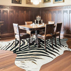 AROGAN Western Faux Fur Zebra Rug, 6.2x7 Feet Premium Animal Skin Print Rug - Image 4