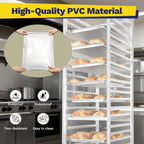 BIEAMA 20-Tier Sheet Pan Rack with Cover, NSF Full Size Aluminum Bun Rack
