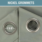 H.VERSAILTEX Sage Green Curtains/Drapes Blackout - Image 8