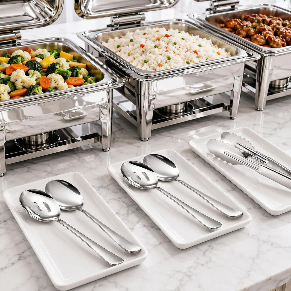 18Pcs Serving Utensils Set Serving Tongs Spoons for Buffet Dishwasher Safe