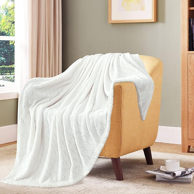 TOONOW Fleece Bed Blanket Queen Size 90x90 inches, Super Soft Fluffy Fuzzy - Image 4