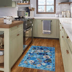 Floral Rug for Entryway, 2X3 Washable Kitchen Mat Ultra-Thin Soft, Non-Slip - Image 2
