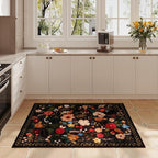 Rugcomf Door Mat Indoor Entrance 2x3 Rug Machine Washable Boho Floral Small - Image 4