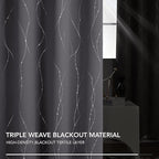 Deconovo Grey Blackout Curtains - Image 5