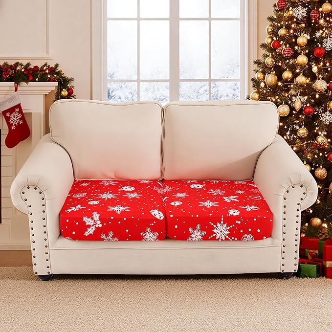 Smiry Printed Couch Cushion Covers, Stretch Soft Couch Covers - Image 5