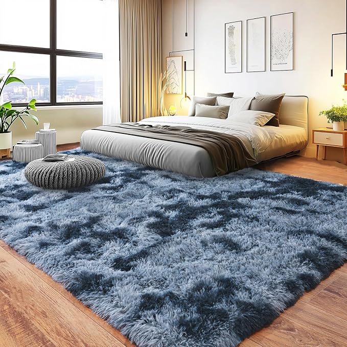 Pionblank 8x10 Rug for Living Room, Fuzzy Plush Large Area Rug, Fluffy Modern - Image 2