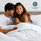 Bare Home Duvet Insert Comforter (Queen, White)
