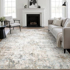 10x14 Area Rug Living Room Rug: Washable Modern Abstract Soft Thin Rug Indoor by FXRHLP