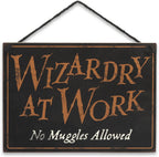 Harry Potter Double Sided Hanging Wood Wall Decor