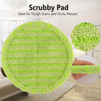 Cordless Electric Mop Pads, 6.3in Spin Mop Pads Compatible with vmai/alfabot/devoac/idoo/eous/verazon/kojeo Cordless Electric Mop, Round Mop Replacement Pads for Floor Cleaning(8 Pack)