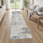 2X8 Washable Runner Rug for Hallway: Soft Neutral Modern Abstract Area Rug - Image 7