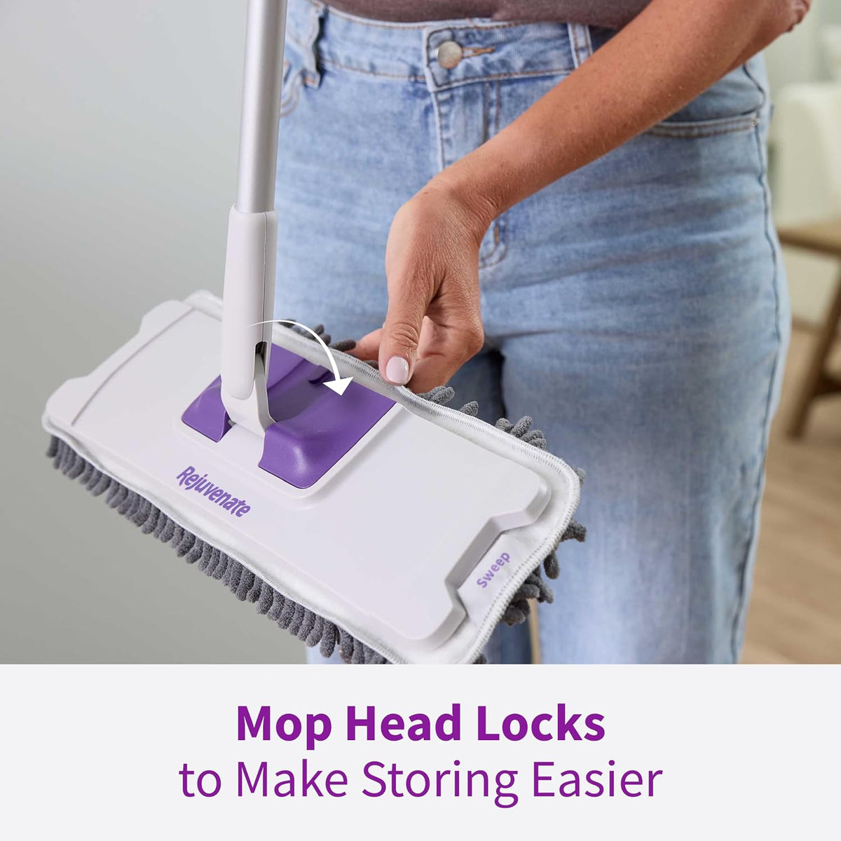 Rejuvenate PowerMax Multi-Surface Sweeper Mop for Floor Cleaning, 1 Count