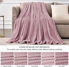 BEDELITE Fleece Blanket Twin Size – 3D Ribbed Jacquard Soft and Warm Decorative - Image 6