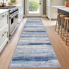 KOZYFLY Modern Abstract Washable Rug Runner 2.6x12 Hallway Rug Runner Non-Slip - Image 3
