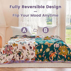 MSGKV Boho Throw Blanket 50"x60" Floral Blanket - Image 4