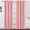 LEMOMO Pink Thermal Blackout Curtains/52 x 108 Inch/Set of 2 Panels Room by Lemomo