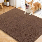 OLANLY Dog Door Mat for Muddy Paws 40x32, Absorbs Moisture and Dirt, Absorbent by OLANLY