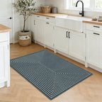 Latte&Fog 2x3 Entryway Rug, Small Modern Abstract Door Mat, Washable Kitchen - Image 3