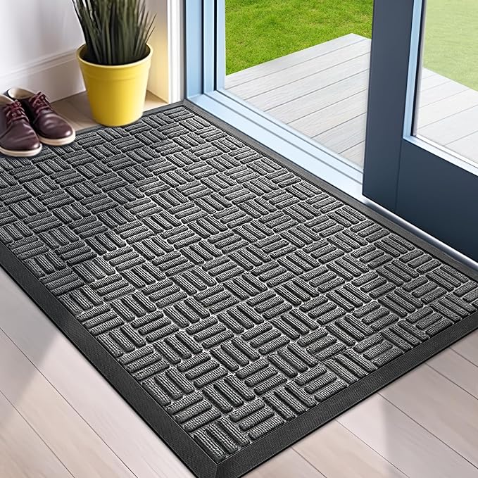 Mibao Front Door Mat, Heavy Duty Durable Welcome Mat by Mibao
