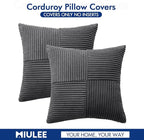 MIULEE Grey Decorative Throw Pillow Covers 20x20 Inch - Image 6