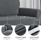 ZNSAYOTX Super Stretch Couch Cover Love Seat Sofa Covers - Image 3