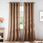 NICETOWN Linen Gold Brown Curtains by NICETOWN