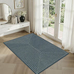 Latte&Fog 2x3 Entryway Rug, Small Modern Abstract Door Mat, Washable Kitchen - Image 2