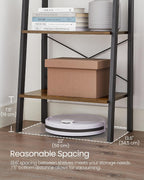 VASAGLE Ladder Shelf, Bookcase Book Shelf, Storage Shelves, 4-Tier, 22In