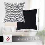 HPUK Decorative Throw Pillow Covers Set of 4 Geometric Design Linen Cushion - Image 3