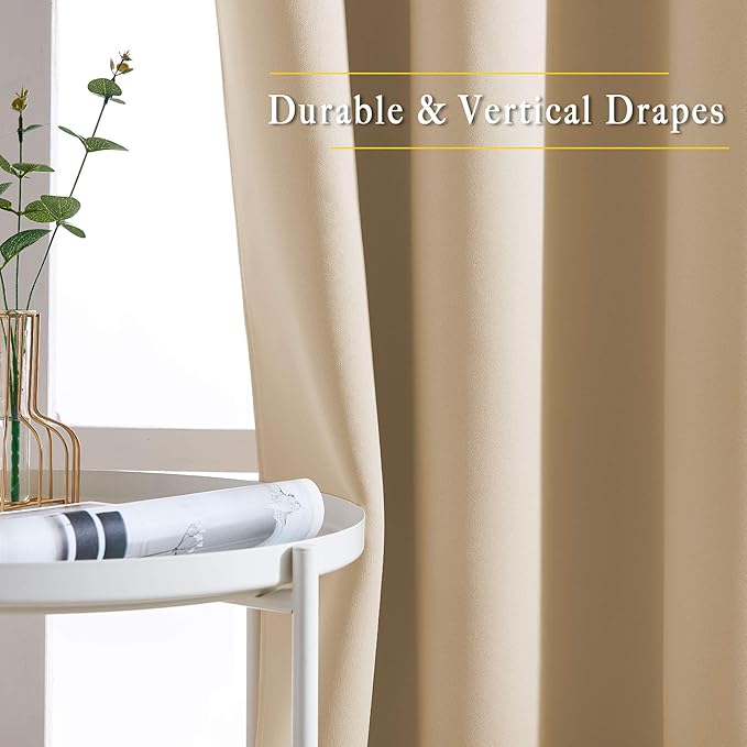 NICETOWN Room Darkening Grommet Curtain Panels - Image 4