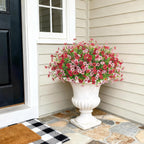 Artificial Fake Flowers Plants for Outdoor Spring Summer Decor 12 Bundles