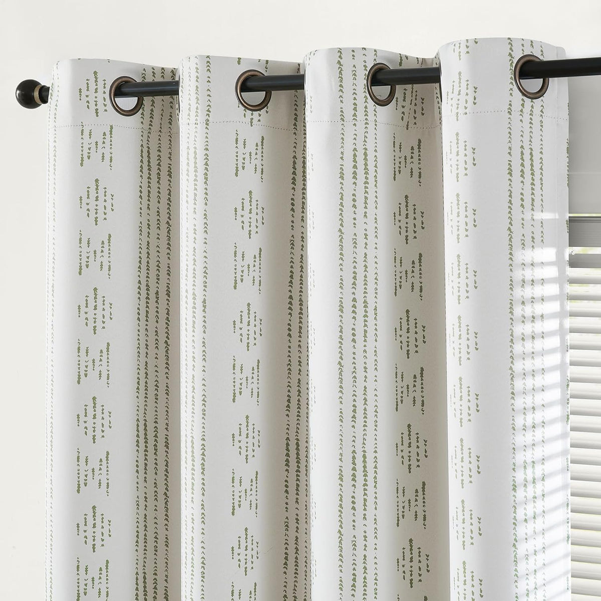 jinchan Boho Blackout Curtains 63 Inch Length for Bedroom Living Room