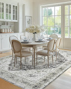 AMADA HOMEFURNISHING 9x12 Area Rug, Washable Low-Profile Large Area Rug - Image 7