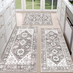 HEBE Boho Kitchen Rug Sets 3 Piece by HEBE