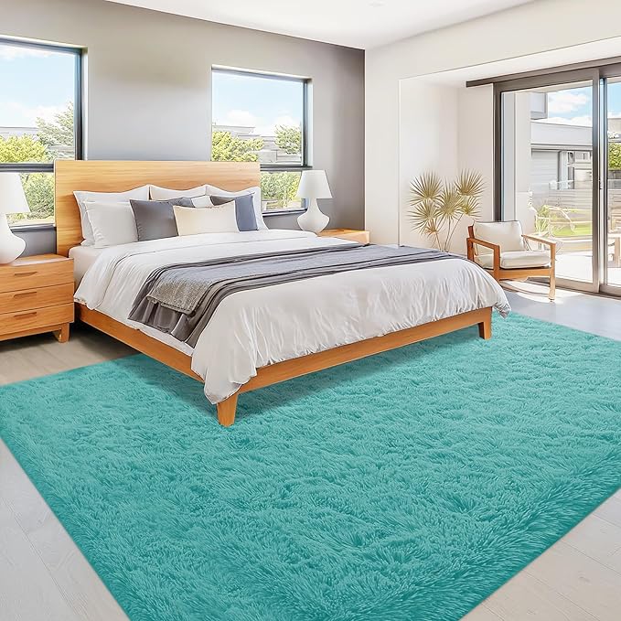 8x10 Area Rugs for Living Room: Fluffy Shag Soft Washable Rug Large Fuzzy Plush - Image 6
