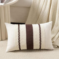 Fancy Homi Set of 1 Boho Brown Long Lumbar Decorative Throw Pillow Cover 14x24 by Fancy+Homi