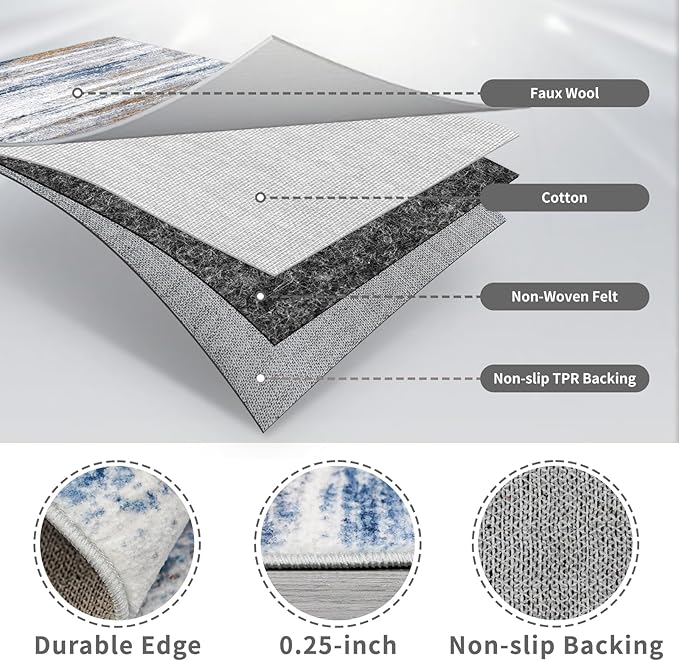 4x10 Wide Washable Runner Rug: Easy-to-Clean Runners - Image 7