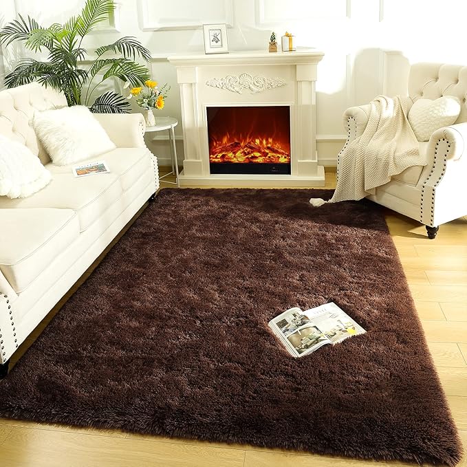 LOCHAS Ultra Soft Indoor Modern Area Rugs Fluffy Living Room Carpets - Image 4