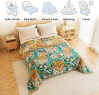 MSGKV Throw Blanket for Couch Cotton Leopard Animals Blanket 50"x60" Sofa Chair - Image 5