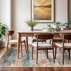 KOZYFLY Washable Area Rug 5x7 Modern Ombre Thin Rugs - Image 3