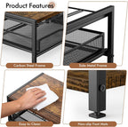 Coffee Bar Organizer for Countertop, Hold up 48 Pods, Black
