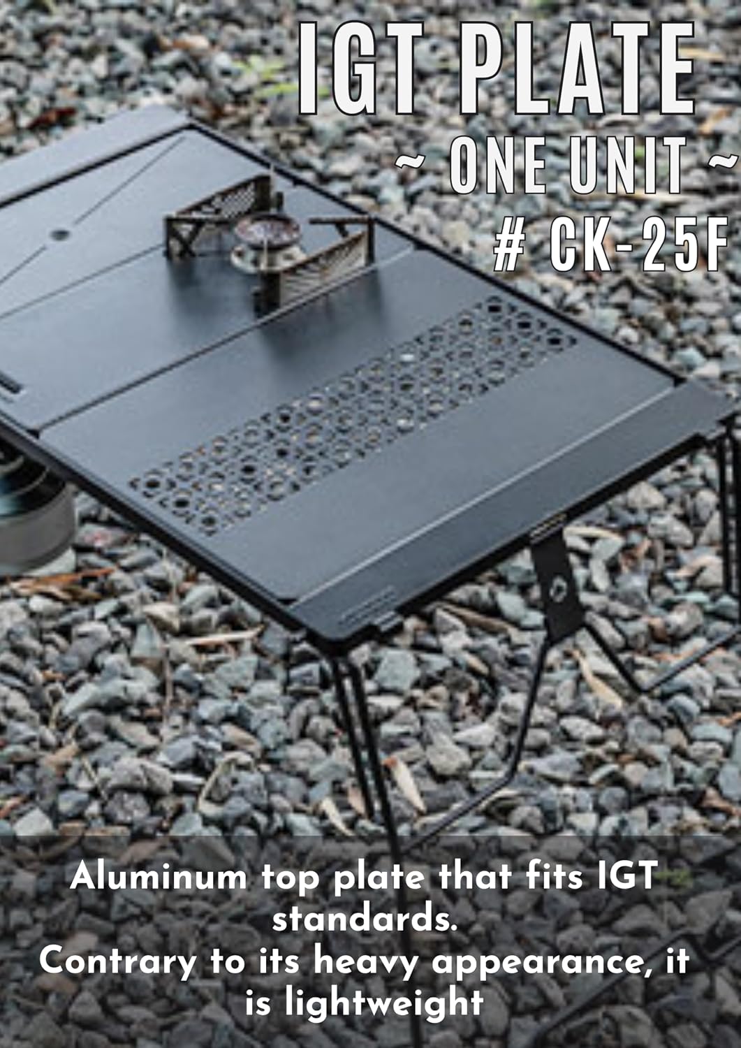 IGT Top Board Bridge Table Laser Top Board Aluminum Black CK-25F-1P