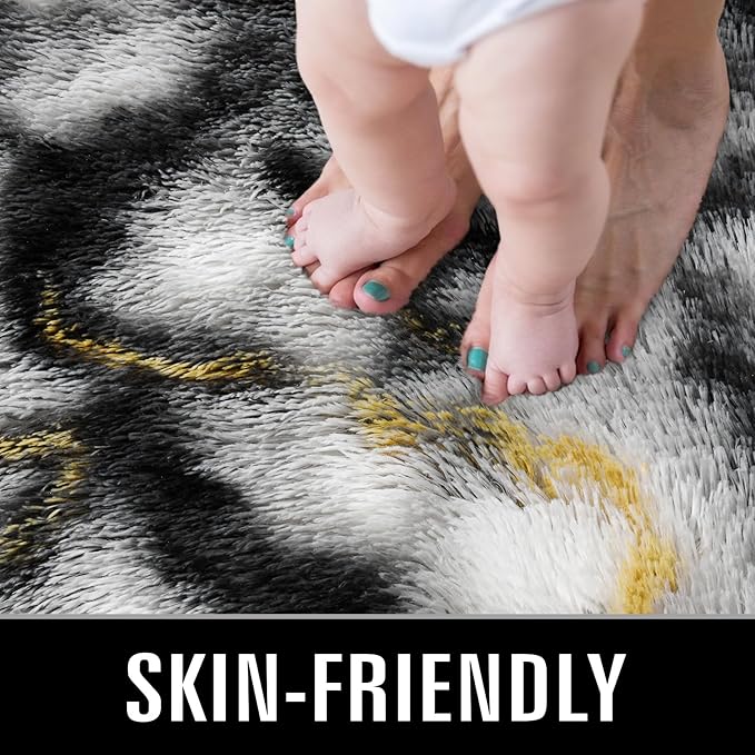 TWINNIS Super Soft Shaggy Rugs Fluffy Carpets, 5x8 Feet, Indoor Modern Plush - Image 3